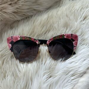 Dolce & Gabbana Cat Eye Floral Sunglasses